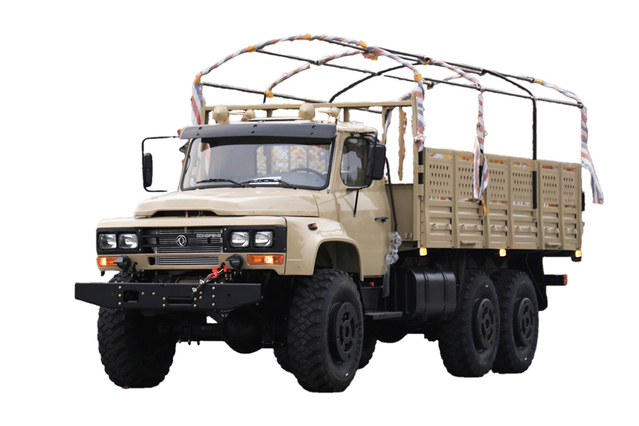 အဆင့်မြှင့်တင်ထားသော EQ2100E6D လမ်းကြမ်းအထူးထရပ်ကား_ခြောက်ဘီးယက် 245 tip 140 truck_6×6DFမြင်းကောင်ရေ 190 ကောင်အားရှိသော ဂန္ထဝင်ခေါင်းရှည် စစ်သုံးယာဉ် သယ်ယူပို့ဆောင်ရေးယာဉ်