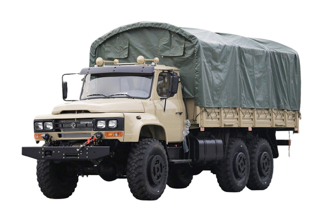 6×6 အဆင့်မြှင့်တင်ထားသော EQ2100E6D လမ်းကြမ်းအထူးထရပ်ကား_ခြောက်ဘီးယက် 245 tip 140 ထရပ်ကား_DFမြင်းကောင်ရေ 190 ဂန္ထဝင် အရှည်ကြီး စစ်ဘက်သုံးယာဉ် သယ်ယူပို့ဆောင်ရေးယာဉ်