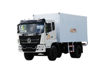 DF 4×2 ဗင် သယ်ယူပို့ဆောင်ရေး ထရပ်ကား ထုတ်လုပ်သူ 210 HP_စိတ်ကြိုက်လုပ်ထားသော 4×4 လမ်းကြမ်းအထူးအလုံပိတ်ကုန်တင်ကြမ်းပြင်ထရပ်ကား quotation_170190/260 HP ကွန်တိန်နာကိရိယာများ လွှဲပြောင်းခြင်း နှစ်-axle အနောက်တာယာနှစ်လုံးပါ ကျွဲနွားများနှင့် သိုးဟင်းရွက်ကောက်နှံဖြန့်ချီရေး ထရပ်ကား